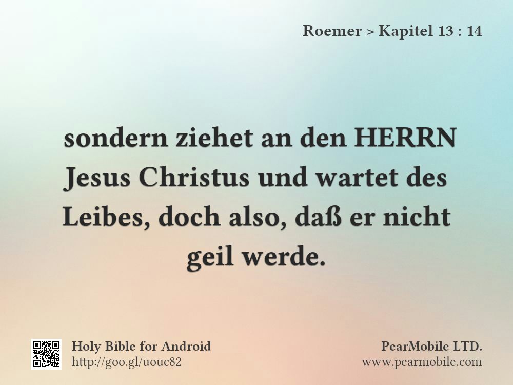 Roemer, Kapitel 13:14